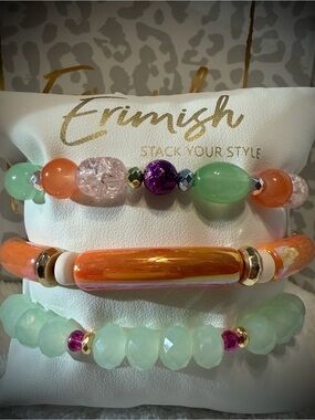 New ERIMISH Bracelets - 3 pc Stack - Fruit Stack
